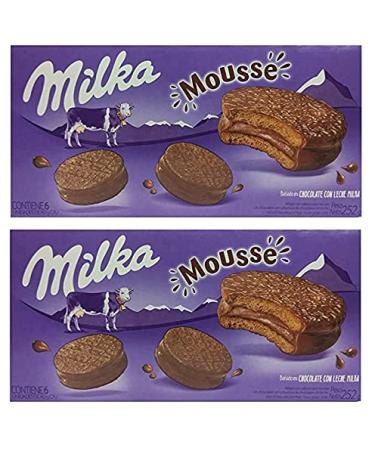 MILKA Alfajor Mousse x 6 units 252 grs. / 8.88 oz - 2 PACK