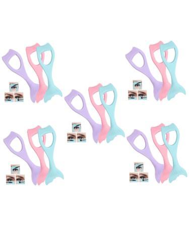 FRCOLOR 15 Pcs Eyeliner Auxiliary Artifact Lash Tools Mascara Guard Tool Eyelash Mascara Shield Mermaid
