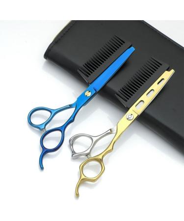 Professional Hairdressing Scissors 2 in 1 Hair Scissors with Comb with Detachable Comb 6 Inch Professional Jp440c Steel Gold 2 in 1 Hair Scissors Home Use for Man Woman Adults Kids (Green) - Buy Online on GoSupps.com