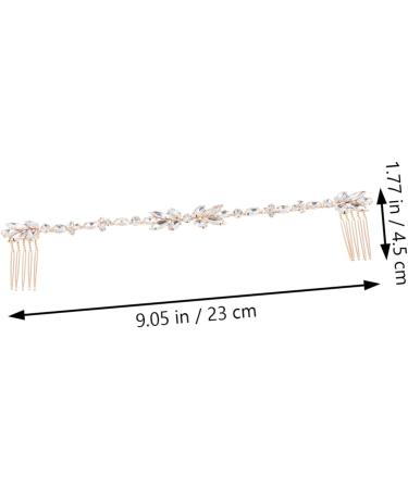 Ipetboom Hair Decorative Comb 1pc Hair Comb Wedding Bride Decorate Alloy Blush Bridal Hair Clip - Buy Online on GoSupps.com