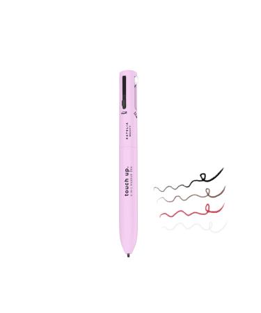Katelia Beauty Touch Up 4-in-1 Makeup Pen (Eye Liner  Brow Liner  Lip Liner  & Highlighter) All-in-One  Multi-Functional Portable Beauty Product  On The Go Travel Makeup Pencil  Refillable Magic Pen (Makeup Pen A)