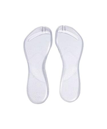Pads Ball Of Foot Cushions For Thong Sandals Flip Flops Sandals Heels Anti Slip Flip Flop Pad Self Adhesive Gel Forefoot Pads For Thong Heels Sandals Barefoot Scientist Socks (Clear One Size) Clear One Size