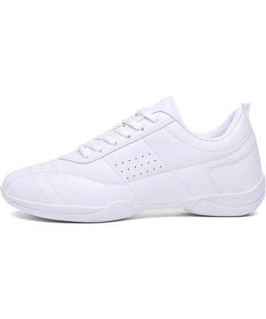 DADAWEN Women's Cheerleading Shoes Stylish White Sneakers for Girls (37 EU) International Shipping Available - Buy Online on GoSupps.com