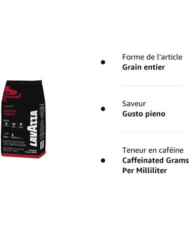 Lavazza Gusto Pieno Coffee Beans 1Kg - Premium Quality Italian Coffee Blend - Buy Online on GoSupps.com