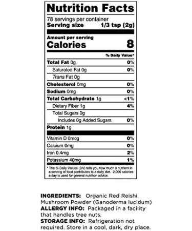 Terrasoul Superfoods Organic Reishi Mushroom Powder (5.5 Oz) - Immune Boosting, Coffee Enhancer, Deeper Sleep - Buy Online on GoSupps.com
