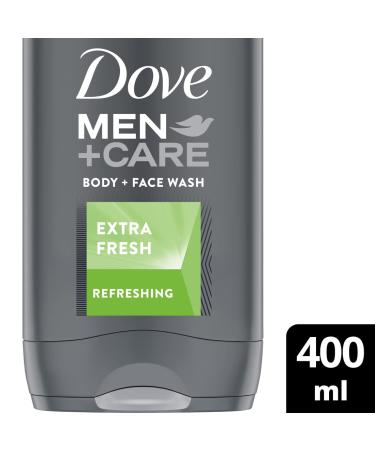 Dove Men Extra Fresh Body and Face Wash 400ml - Hydrating Cleanser for Men - Buy Online on GoSupps.com