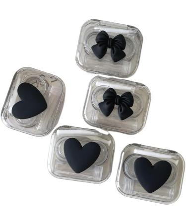 Shop KCHYCV Heart-Shaped Cosmetic Contact Lens Container - Pink Travel Holder Set - Buy Online on GoSupps.com