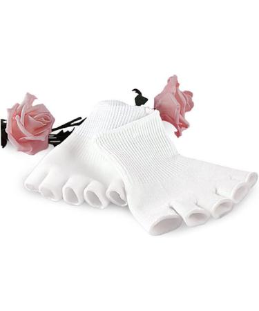 Healeved 2 Pairs Five Toe Half Socks White Socks Cotton Yoga - Buy Online on GoSupps.com