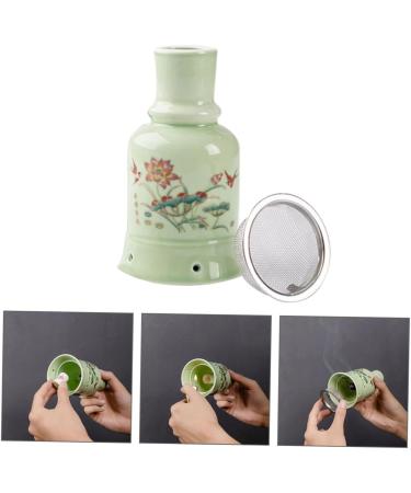 Buy 2 Sets of Moxibustion Pots - Health & Wellness Antislip Qridor Pot Moxa Massage Device Handheld Scratching Tool | Lotus Ceramics - 12.5x7cm | International Shipping - Buy Online on GoSupps.com