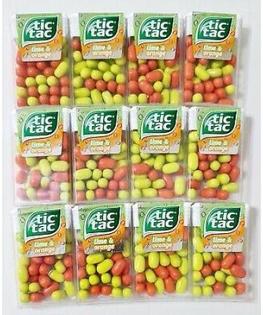 Tictac lime and orange pack of 24's