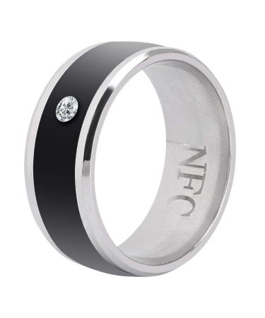 Smart Ring, NFC Smart Ring Metal Ring, Easy to use for Mobile Phone(size13)