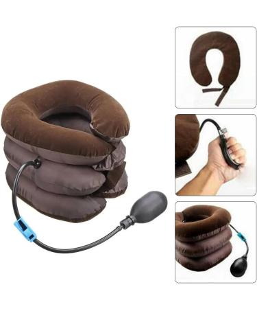 Cervical Neck Traction Device - Adjustable Inflatable Neck Support & Massager for Pain Relief | International Shipping Available - Buy Online on GoSupps.com