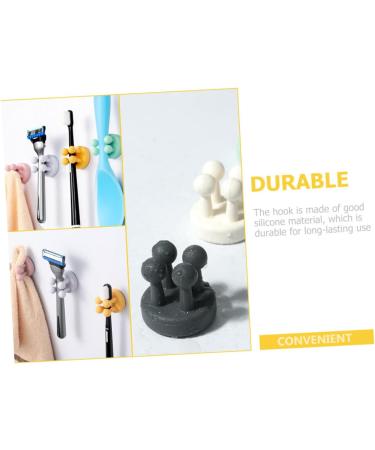 Alipis 24 STK Silicone Razor Hooks & Toothbrush Holder - Versatile Shower & Bathroom Utensils Wall Bracket for Towels & Luffa - Buy Online on GoSupps.com