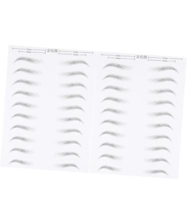 Baluue 6 Sheets Eyebrow Sticker Realistic Eyebrow Transfer Makeup Decals Eyebrow Stickers Stick on Eyebrows - Buy Online on GoSupps.com