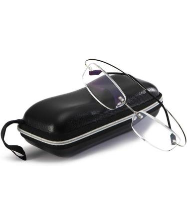 Super Light Titanium Rimless Reading Glasses for Men & Women - Silver & Pink +1.50 | Stylish & Comfortable Reading Aid - Buy Online on GoSupps.com