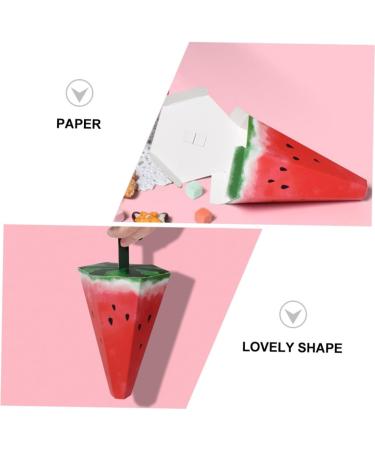 HOMSFOU 25 Pcs Candy Box Kawaii Desk Kids Gift Bags Kids Goodie Bags Floor Stickers for Office Gourds Dried for Crafts Containers for Kids Candy for Kids Sweets Watermelon Paper 14X8.3cm Assorted Color 1 - Buy Online on GoSupps.com