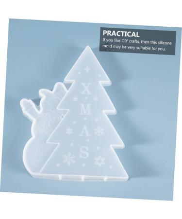 PLAFOPE Christmas Stencils Silicone Molds Resin Crafting Mold Handmade Mold Xmas Tree Mold Cake Mold Simple - Buy Online on GoSupps.com