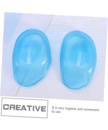 GLSTOY 24 Pcs Kids Ear Protection Sleeves & Covers for Hair Dye - Blue Shower Caps for Coloring - Silicone Earmuffs for Shower - Sky-blue x2pcs - 8X4.5CMx2pcs - Buy Online on GoSupps.com