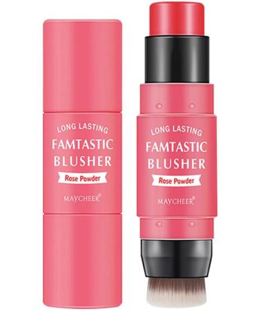 Cream Blush Stick with Brush Cheek Blush & Lip Tint & Eyeshadow Makeup Stick with Brush Long Lasting Waterproof Cream Blush Makeup for All Skin Tones 2# - Buy Online on GoSupps.com