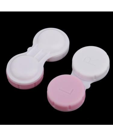 Tiuimk Contact Lens Case - Double Storage Container for Soaking Eyepieces 10pcs Pink Rose - Ideal for Eyewear Care & Travel - Buy Online on GoSupps.com