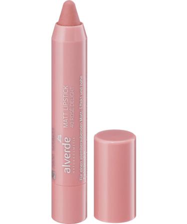 Alverde alverde NATURKOSMETIK Matte Lipstick Rose Delight Lipstick 40 1 x 3.7 ml