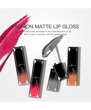 INTEROOKIE 21 Colors Matte Liquid Lipstick Lip Gloss Stain Resistant Non-Fade Lip Icing (18#) - Buy Online on GoSupps.com