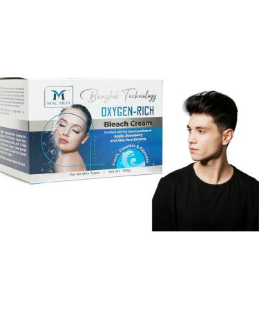 MACARIA Whitening Oxygen Rich Bleach For Face For Women Ammonia Free 300 Grams