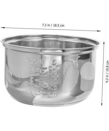 Zerodeko 3pcs Rice Cooker Liner Revere Ware Pots and Pans Power Cooker Parts Interior Rice Maker Cooker Replacement Supply Rice Cooking Pan Stockpot Electric Pressure Cooker Stainless Steel 18.5X18.5X10.8CMx3pcs Silverx3pcs - Buy Online on GoSupps.com