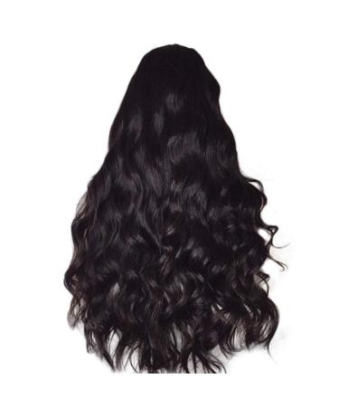 SIOPEW Wig Women Daily Natural Wig Fashion Black Synthetic Hair Long Wave Curly Fit For Carnival Party Wigs Siop2196Jf86