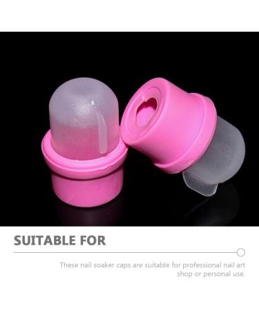 Lot De 20 Bouchons Dissolvants Pour Ongles Professionnels Taille Standard En Silicone Rose Accessoires Pratiques Pour Manucure Maison Et Salon De Nail Art - Buy Online on GoSupps.com