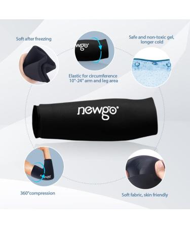 NEWGO Elbow Ice Pack - Cold Therapy Compression Sleeve for Tendonitis, Pain Relief & Inflammation - Buy Online on GoSupps.com