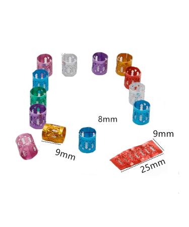 PADISHAN 60Pcs Gold XIONG Hair Jewelry for Women - Braids Accessories, Dreadlock Beads, Rings, Clips - Metal Black Color Decorative Rings & Beads for Box Braids - Braid Jewelry for Locs - Buy Online on GoSupps.com