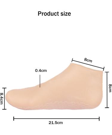BAIYSFFG 2 Pairs Moisturizing Socks Silicone Moisturizing Socks Anti Slip Aloe Socks for Dry Cracked Feet Women & Softening Dry Cracked Feet Rough Skins Calluses Spa Gel Socks Foot Care After Pedicure - Buy Online on GoSupps.com