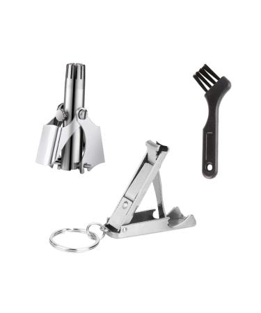 Ipetboom 1set Set Nose Hair Scissors Lady Shaver Painless Ear Nose Mens Razors Electric Nail Clipper Fingeranil Clipper Trimmer Stainless Steel Scissors Portable Stainless Steel 303 Miss