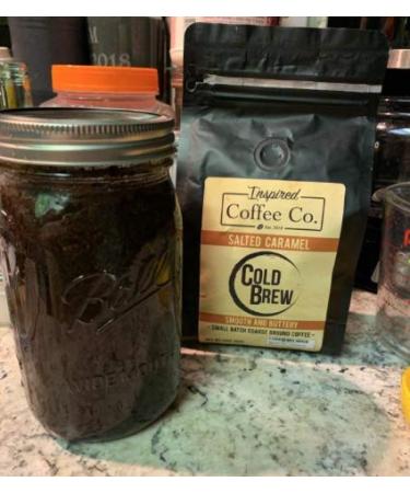 Salted Caramel Cold Brew Coffee Grounds - 12oz Pack by Inspired Coffee Co - Buy Online on GoSupps.com