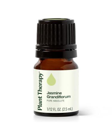 Plant Therapy Jasmine Grandiflorum Absolute Essential Oil 2.5 mL (1/12) 100% Pure Undiluted Natural Aromatherapy for Topical Use & Diffusion Benefits Include: Uplifting Romantic Rejuvenating