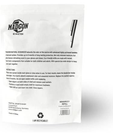 Madgon Odor Remover for Shoes & Gloves - 4 Varieties Deodorizer with Activated Carbon | Fresh & Pleasant Smell - Buy Online on GoSupps.com