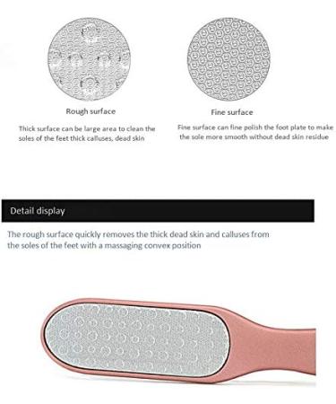 Grendly Pedicure Foot File Callus Remover Stainless Steel Foot Scraper Portable Rasp Colossal Foot Grater Scrubber Black - Buy Online on GoSupps.com
