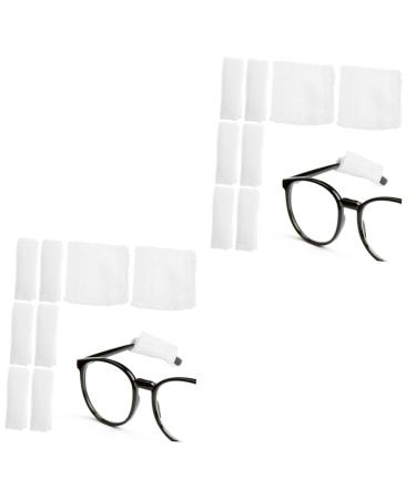 Healeeved 32 pieces Mask glasses ear pads ear protector for masks sunglasses ear pads ear pads cotton cotton mask sunglasses Large amount of ear pads for 1 piece (1 Pack) whitex2stk