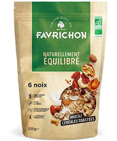 Favrichon - Toasted Cereal Muesli 6 Nuts 350G - Sold per unit - Buy Online on GoSupps.com
