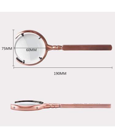 Magnifying Glass 10 Times Non-Lighted Optical Lens HD Stainless Steel Handheld Magnifying Glass Magnifier Interesting Lofty Ambition - Buy Online on GoSupps.com