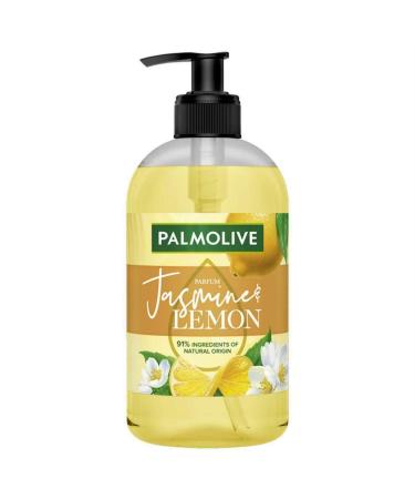 PALMOLIVE - Botanical Jasmine & Lemon Liquid Hand Soap - Delicately Scented Formula - 500ml Soap Dispenser