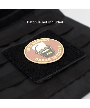 ROCOTACTICAL Hook and Loop Tactical Patches Board - 4x4 inches, 2 Pack in Black - Buy Online on GoSupps.com