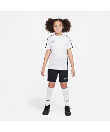 Nike Unisex Kids' Y NK Df Acd23 Short-Sleeve Soccer Top 170 - White/Black | Shop Internationally - Buy Online on GoSupps.com