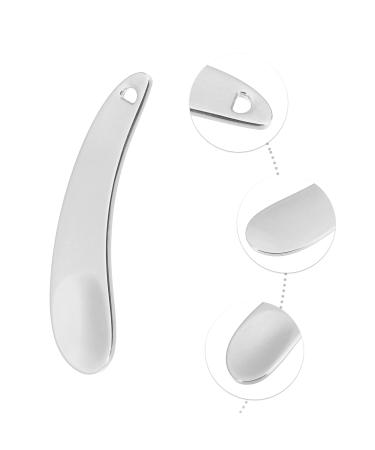 VOCOSTE Mini Makeup Spatula Set - 4 Pcs Eye Cream Massage Sticks & Beauty Scoops - Zinc Alloy Moon Shape for Facial Cream - Silver Tone - Buy Online on GoSupps.com