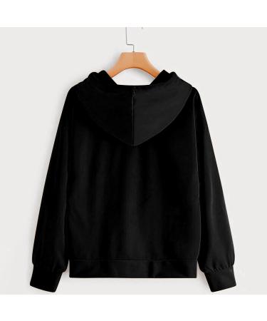 Halloween Women's Hoodie Pullover Tops Long Sleeve Sweatshirts Graphic Gothic Autumn Shirt Medieval Costumes Black Large - Buy Online on GoSupps.com