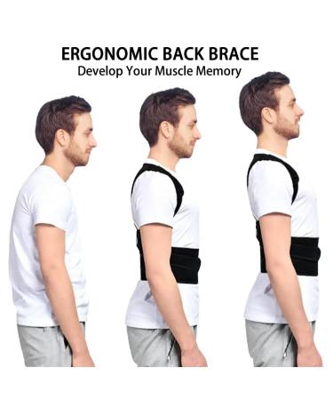 Back Brace Posture Corrector for Men & Women - Adjustable Lumbar Support for Pain Relief - XL Size (37-42 In - Buy Online on GoSupps.com