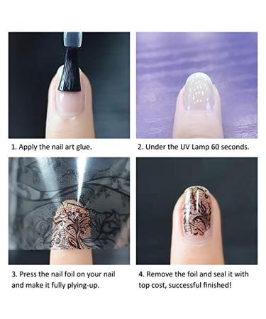 8Ml Nail Foil Gel Color Coat Nail Gel Starry Sky Sticker Adhesive Glue Soak Off Uv&led Nail Art Tool Nail Art Accessory - Buy Online on GoSupps.com