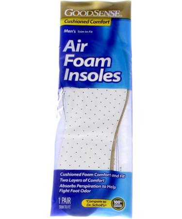 Good Sense Men's Air Foam Insoles - Ultimate Comfort & Support | International Shipping Available - Buy Online on GoSupps.com