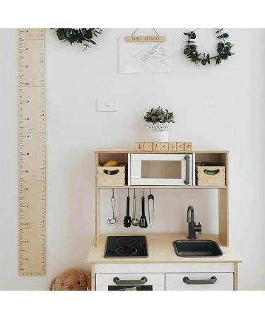 5Pcs Wooden Growth Chart Children's Height Ruler Wall Hanging Height Baby Height Charts Height Ruler Milestone Markers Light House Decorations For Home 40-180cm - Buy Online on GoSupps.com